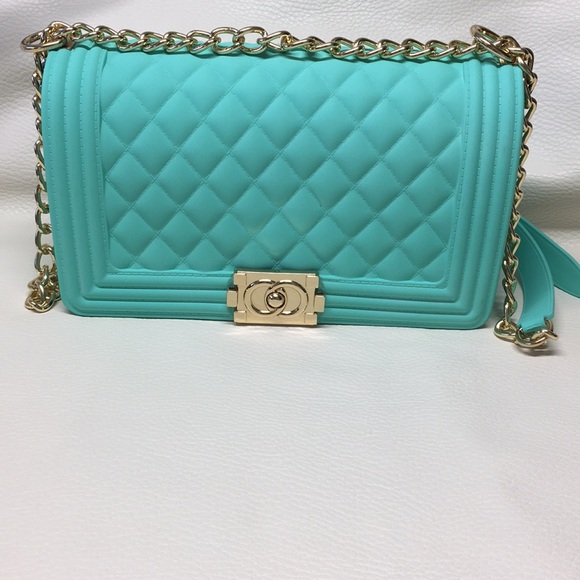 Handbags - LUXURIOUS MINT JELLY PURSE